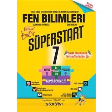 7. Sınıf Fen Bilimleri Süperstart Soru Bankası - Startfen Yayınları