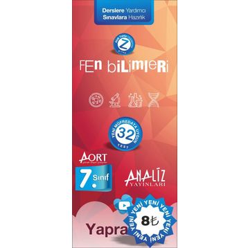 7.sınıf Fen Bilimleri Yaprak Test - Analiz Yayınları