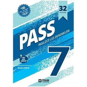 7. Sınıf İngilizce Pass Deneme Team ELT Publishing