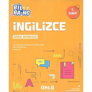 7. Sınıf İngilizce Soru Bankası Ünlü Yayınları
