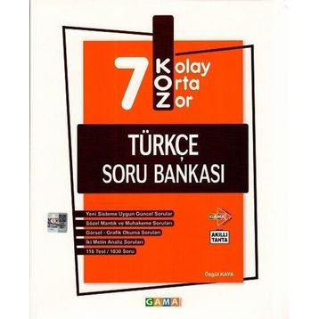7. Sınıf LGS Koz Türkçe Soru Bankası