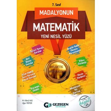 7. Sınıf Madalyonun Matematik Yeni Nesil Yüzü Gezegen Yayıncılık