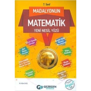 7. Sınıf Madalyonun Matematik Yeni Nesil Yüzü Gezegen Yayıncılık