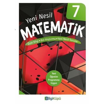 7. Sınıf Matematik Yeni Nesil Konu Özetli Soru Bankası Bilgi Küpü Yayınları