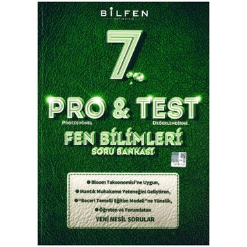 7. Sınıf Pro & Test Fen Bilimleri Soru Bankası - Bilfen Yayınları