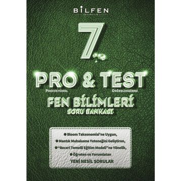 7. Sınıf Pro & Test Fen Bilimleri Soru Bankası - Bilfen Yayınları