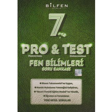 7. Sınıf Pro & Test Fen Bilimleri Soru Bankası - Bilfen Yayınları