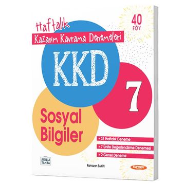 7. Sınıf Sosyal Bilgiler Kkd Haftalık Kazanım Kavrama Denemeleri Kurmay Elt Yayınları