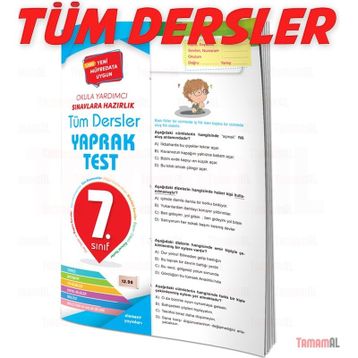 7.Sınıf Tüm Dersler Soru Bankası + Yaprak Test Set Element