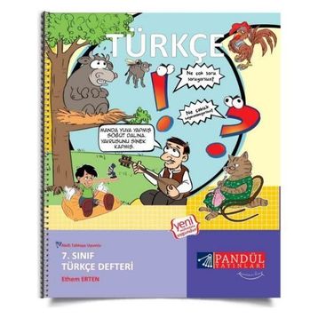 7. Sınıf Türkçe Defteri Pandül Yayınları