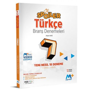 7. Sınıf Türkçe Spoiler Deneme-Martı Yayınları