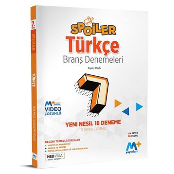 7. Sınıf Türkçe Spoiler Deneme-Martı Yayınları