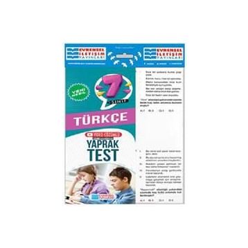 7. Sınıf Türkçe Yeni Nesil Video Çözümlü Yaprak Test-Evrensel İletişim