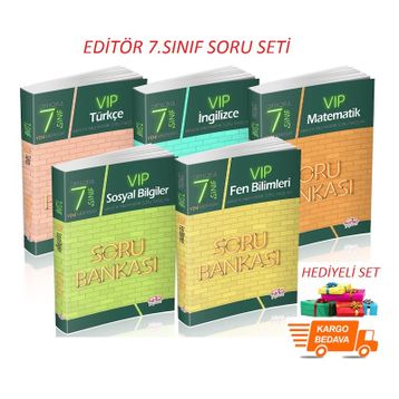 7. Sınıf Vip Fen Soru Bankası Seti Editör Yayınevi