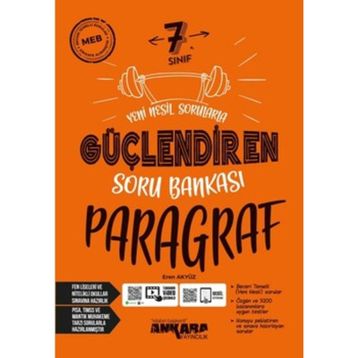 7. Sınıf Yeni Nesil Sorularla Güçlendiren Paragraf Soru Bankası-Ankara Yayıncılık
