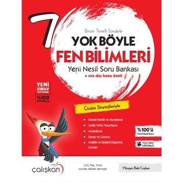 7.Sınıf Yok Böyle Fen Bilimleri Yeni Nesil Soru Bankası Çalışkan