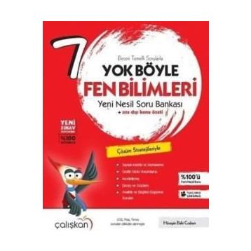 7.Sınıf Yok Böyle Fen Bilimleri Yeni Nesil Soru Bankası Çalışkan