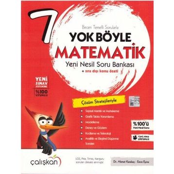 7.Sınıf Yok Böyle Matematik Yeni Nesil Soru Bankası Çalışkan Yayınları