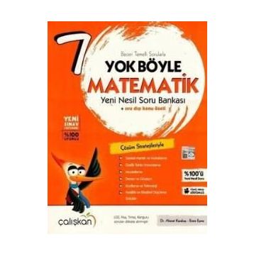 7.Sınıf Yok Böyle Matematik Yeni Nesil Soru Bankası Çalışkan Yayınları