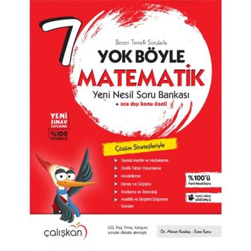 7.Sınıf Yok Böyle Matematik Yeni Nesil Soru Bankası Çalışkan Yayınları