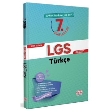 7. Sınıflar İçin LGS Türkçe - Editör Yayınları