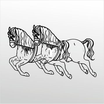 70 cm Atlar Folyo Sticker