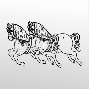70 cm Atlar Folyo Sticker