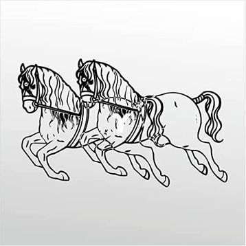 70 cm Atlar Folyo Sticker
