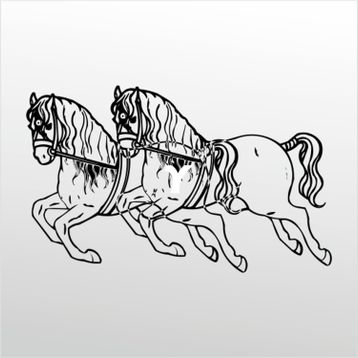 70 cm Atlar Folyo Sticker