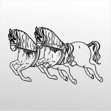 70 cm Atlar Folyo Sticker