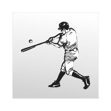 70 cm Beyzbol Folyo Sticker