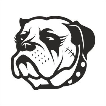 70 cm Buldok Köpek Folyo Sticker