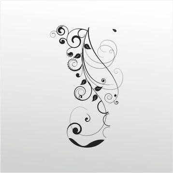 70 cm Çiçek Deseni Folyo Sticker