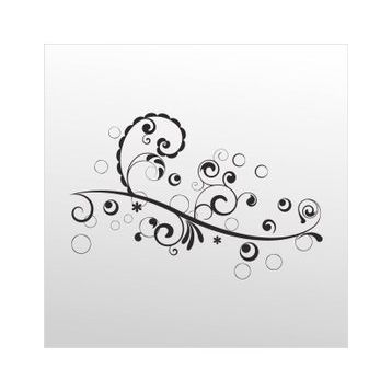 70 cm Çiçek Deseni Folyo Sticker