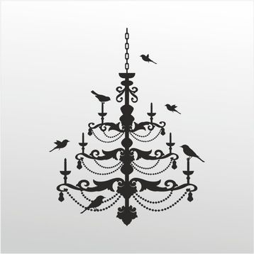 70 cm Kuş Deseni Folyo Sticker