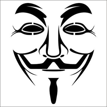 70 cm Maske Folyo Sticker