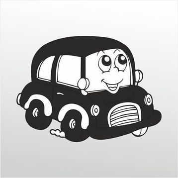 70 cm Tatlı Araba Folyo Sticker