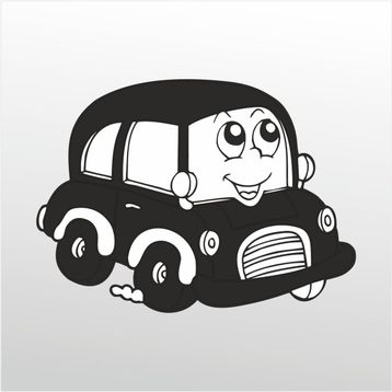 70 cm Tatlı Araba Folyo Sticker