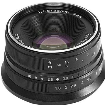 7artisans Sony E Mount 25 mm F1.8 Manual Focus Prime Fixed Lens