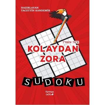 7’den 70’e Kolaydan Zora Sudoku Renkli Basım - Kırmızı Ada Yayınları