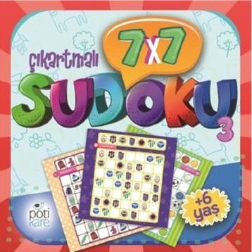 7x7 Çıkartmalı Sudoku 3- Pöti Kare Yayıncılık