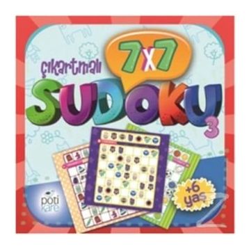 7x7 Çıkartmalı Sudoku 3- Pöti Kare Yayıncılık