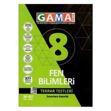 8 Fen Bilimleri Tekrar Testleri Gama Yayınları