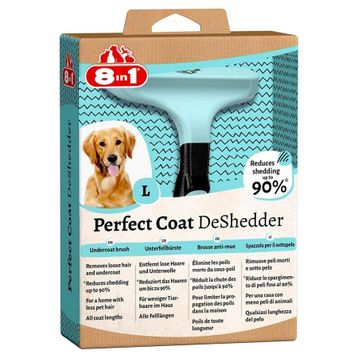 8 in 1 Perfect Coat Deshedder Furminator Büyük Irk Uzun Tüylü Köpek Tarağı