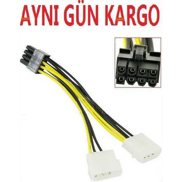 8 Pin Anakart Power Güç Kablosu