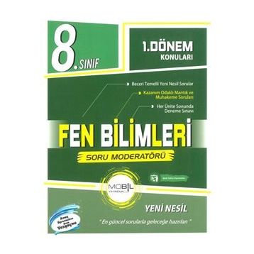 8. Sınıf 1. Dönem Fen Bilimleri Mobille Tekrar Kitabı-Mobil Yayınları