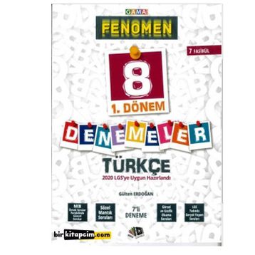 8.sınıf 1.dönem Fenomen Türkçe Denemesi - Günay Yayınları