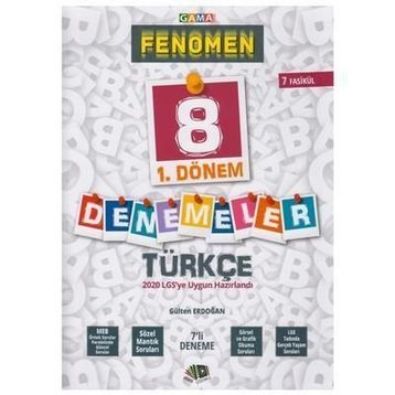 8.sınıf 1.dönem Fenomen Türkçe Denemesi - Günay Yayınları