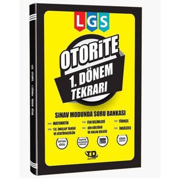 8. Sınıf 1. Dönem LGS Tekrar Kitabı Otorite Tandem Yayınları