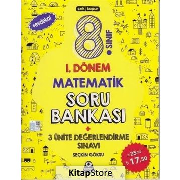 8. Sınıf 1. Dönem Matematik Soru Bankası Seçkin Göksu Örnek Akademi Yayınları